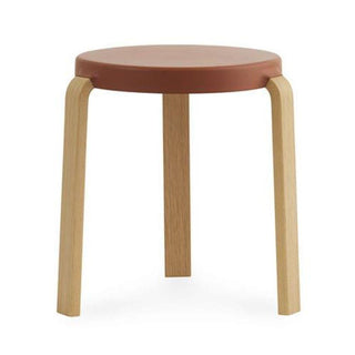 Normann Copenhagen Tap polypropylene stool with oak legs h. 17 in. Normann Copenhagen Tap Caramel - Buy now on ShopDecor - Discover the best products by NORMANN COPENHAGEN design