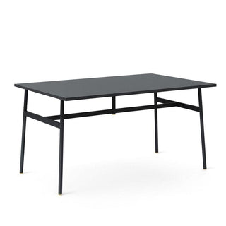 Normann Copenhagen Union table with laminate top 55 1/8x35 1/2 in. and steel legs Normann Copenhagen Union Black - Buy now on ShopDecor - Discover the best products by NORMANN COPENHAGEN design