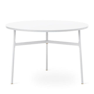 Normann Copenhagen Union table with laminate top diam. 43 1/4 in, h. 29 1/3 in. and steel legs - Buy now on ShopDecor - Discover the best products by NORMANN COPENHAGEN design