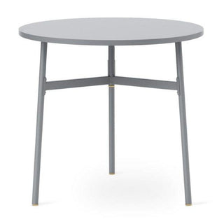Normann Copenhagen Union table with laminate top diam. 31 1/2 in, h. 29 1/3 in. and steel legs - Buy now on ShopDecor - Discover the best products by NORMANN COPENHAGEN design