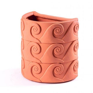 Seletti Magna Graecia Onde terracotta wall vase 9.85x6.30 inch Buy on Shopdecor SELETTI collections