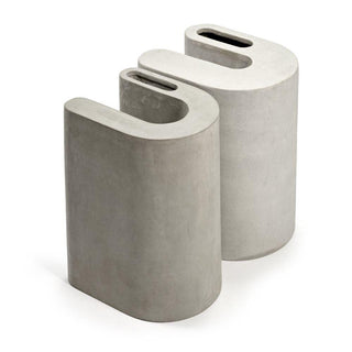 Serax FCK Concrete Ux2 set 2 vases/side tables h. 14 2/3 inch Buy on Shopdecor SERAX collections