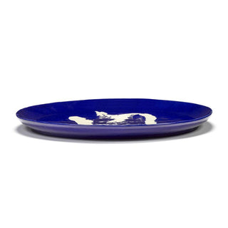 Serax Feast serving plate L diam. 17 1/2 inch blue - pepper white - Buy now on ShopDecor - Discover the best products by SERAX design