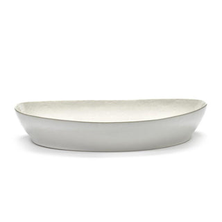 Serax Feast serving plate L diam. 17 1/2 inch white - artichoke black - Buy now on ShopDecor - Discover the best products by SERAX design