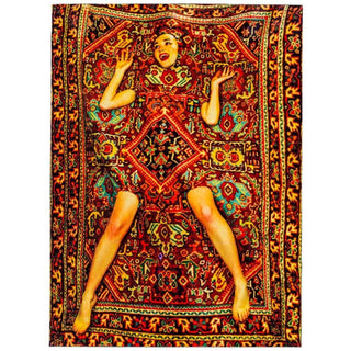Seletti Toiletpaper Rectangular Rug Lady On Carpet 78.75x110.24 inch - Buy now on ShopDecor - Discover the best products by TOILETPAPER HOME design