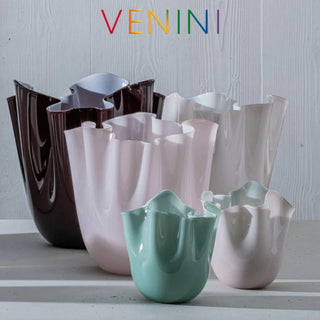 Venini Fazzoletto Bicolore 700.04 vase h. 5 5/16 in. - Buy now on ShopDecor - Discover the best products by VENINI design