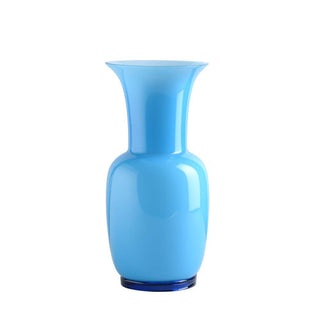 Venini Opalino 706.38 opaline vase with milk-white inside h. 11 13/16 in. Venini Opalino Aquamarine Inside Milk-White - Buy now on ShopDecor - Discover the best products by VENINI design