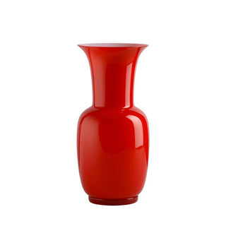 Venini Opalino 706.38 opaline vase with milk-white inside h. 11 13/16 in. Venini Opalino Red Inside Milk-White - Buy now on ShopDecor - Discover the best products by VENINI design