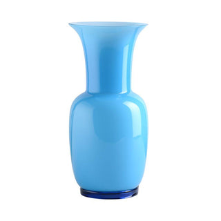 Venini Opalino 706.22 opaline vase with milk-white inside h. 14 11/64 in. Venini Opalino Aquamarine Inside Milk-White - Buy now on ShopDecor - Discover the best products by VENINI design