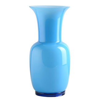 Venini Opalino 706.24 opaline vase with milk-white inside h. 16 17/32 in. Venini Opalino Aquamarine Inside Milk-White - Buy now on ShopDecor - Discover the best products by VENINI design
