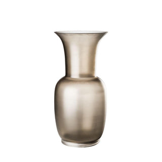 Venini Satin 706.38 satin vase h. 11 13/16 in. Venini Satin Grey-Crystal - Buy now on ShopDecor - Discover the best products by VENINI design
