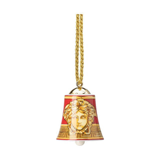Versace meets Rosenthal Medusa Amplified Golden Coin porcelain bell Buy on Shopdecor VERSACE HOME collections