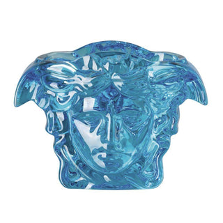 Versace meets Rosenthal Medusa Grande Crystal vase h. 7.49 inch Blue - Buy now on ShopDecor - Discover the best products by VERSACE HOME design