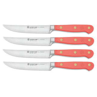 Wusthof Classic Color 4-piece steak knife set Wusthof Coral Peach - Buy now on ShopDecor - Discover the best products by WÜSTHOF design
