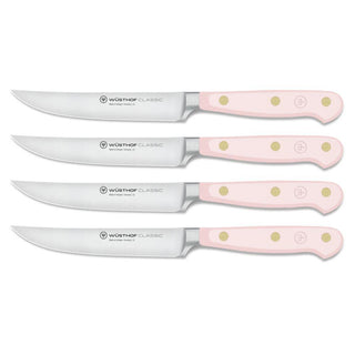 Wusthof Classic Color 4-piece steak knife set Wusthof Pink Himalayan Salt - Buy now on ShopDecor - Discover the best products by WÜSTHOF design