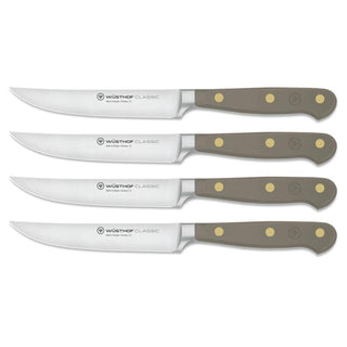 Wusthof Classic Color 4-piece steak knife set Wusthof Velvet Oyster - Buy now on ShopDecor - Discover the best products by WÜSTHOF design