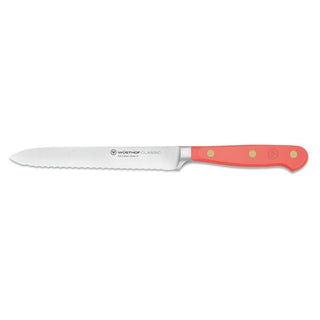 Wusthof Classic Color serrated utility knife 5" Wusthof Coral Peach - Buy now on ShopDecor - Discover the best products by WÜSTHOF design