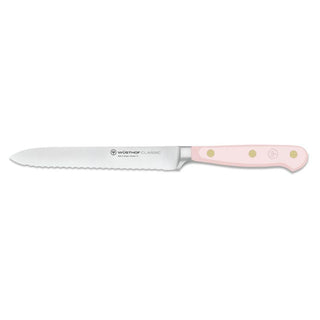 Wusthof Classic Color serrated utility knife 5" Wusthof Pink Himalayan Salt - Buy now on ShopDecor - Discover the best products by WÜSTHOF design