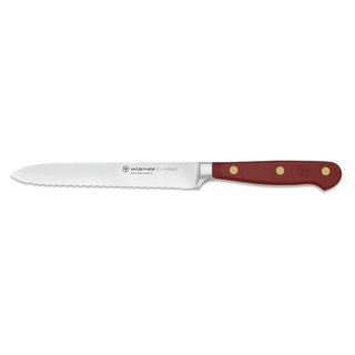 Wusthof Classic Color serrated utility knife 5" Wusthof Tasty Sumac - Buy now on ShopDecor - Discover the best products by WÜSTHOF design