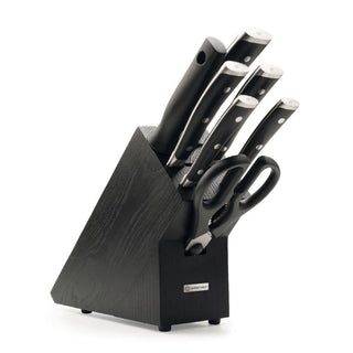 Wusthof Classic Ikon 8-piece starter knife block set black - Buy now on ShopDecor - Discover the best products by WÜSTHOF design
