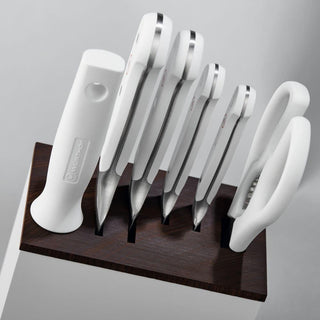 Wusthof Classic White 7-piece knife block set Santoku version - Buy now on ShopDecor - Discover the best products by WÜSTHOF design